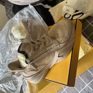 Womens Fendi Neiman Marcus sneakers Beige.